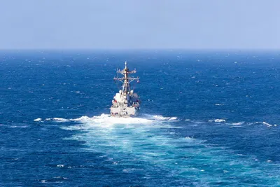 USS Rafael Peralta is enforcing the U.S. blockade against Iran. U.S. forces have redirected 110 commercial vessels as of Sept. 21, CENTCOM says. Source: @CENTCOM…