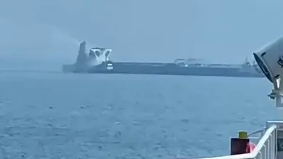 Fars News has published footage it says shows Iranian forces stopping an oil tanker in the Strait of Hormuz. The outlet claims the vessel was seized for violating maritime regulations and ignoring…