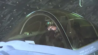 CENTCOM: U.S. Marines launch F-35C stealth fighter jets from a base in the Middle East during routine flight operations.